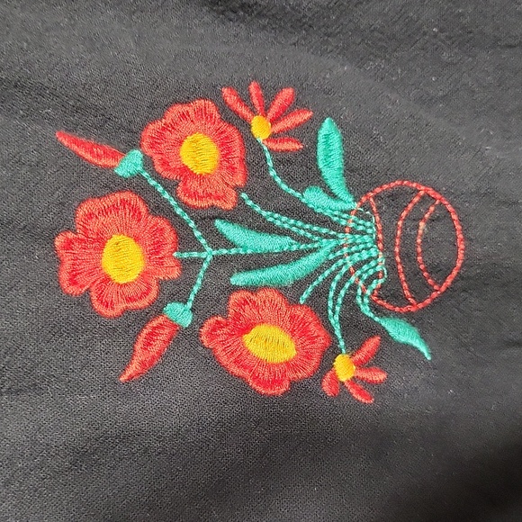 R Vivimos Womens Small (4/6) Midi Dress Embroidered‎ Floral Crochet Lace Boho - Picture 6 of 8